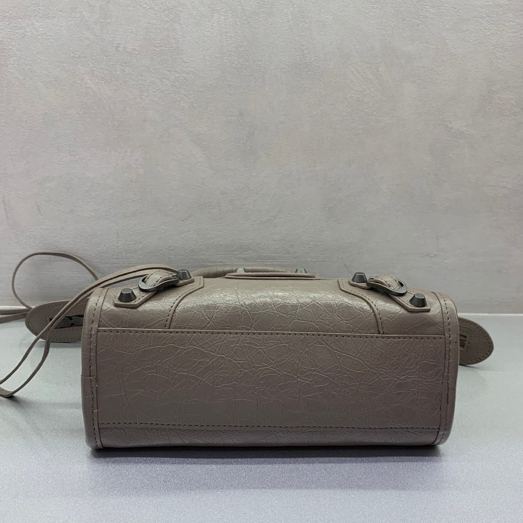 Bolsa Balenciaga Le City Mini 23x10x16cm cinza
