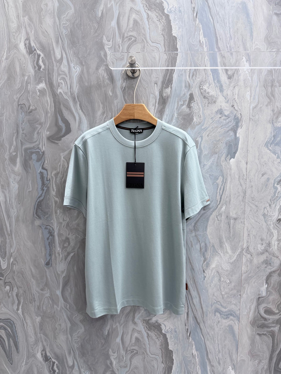 Camisa Algodão Zegna Cinza