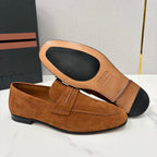 Mocassim Zegna Penny Loafer camurça marrom