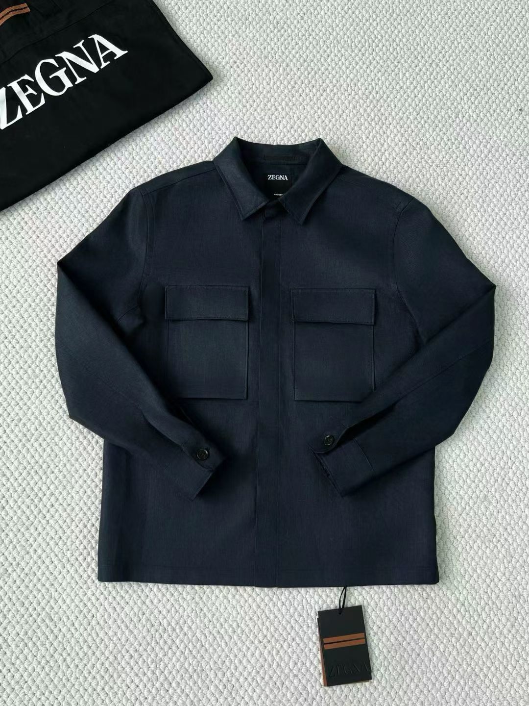 Camisa Social Zegna Preta