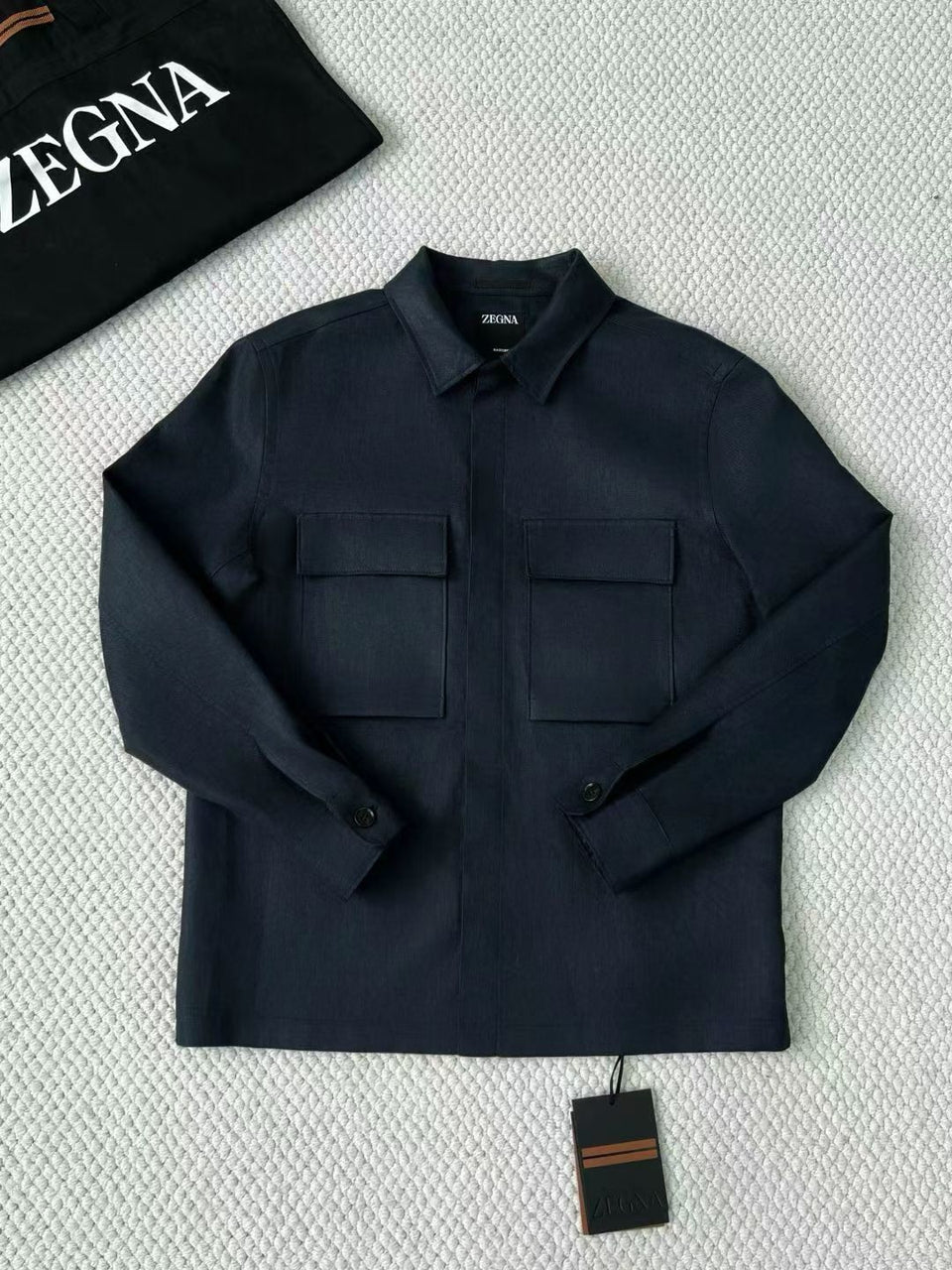 Camisa Social Zegna Preta
