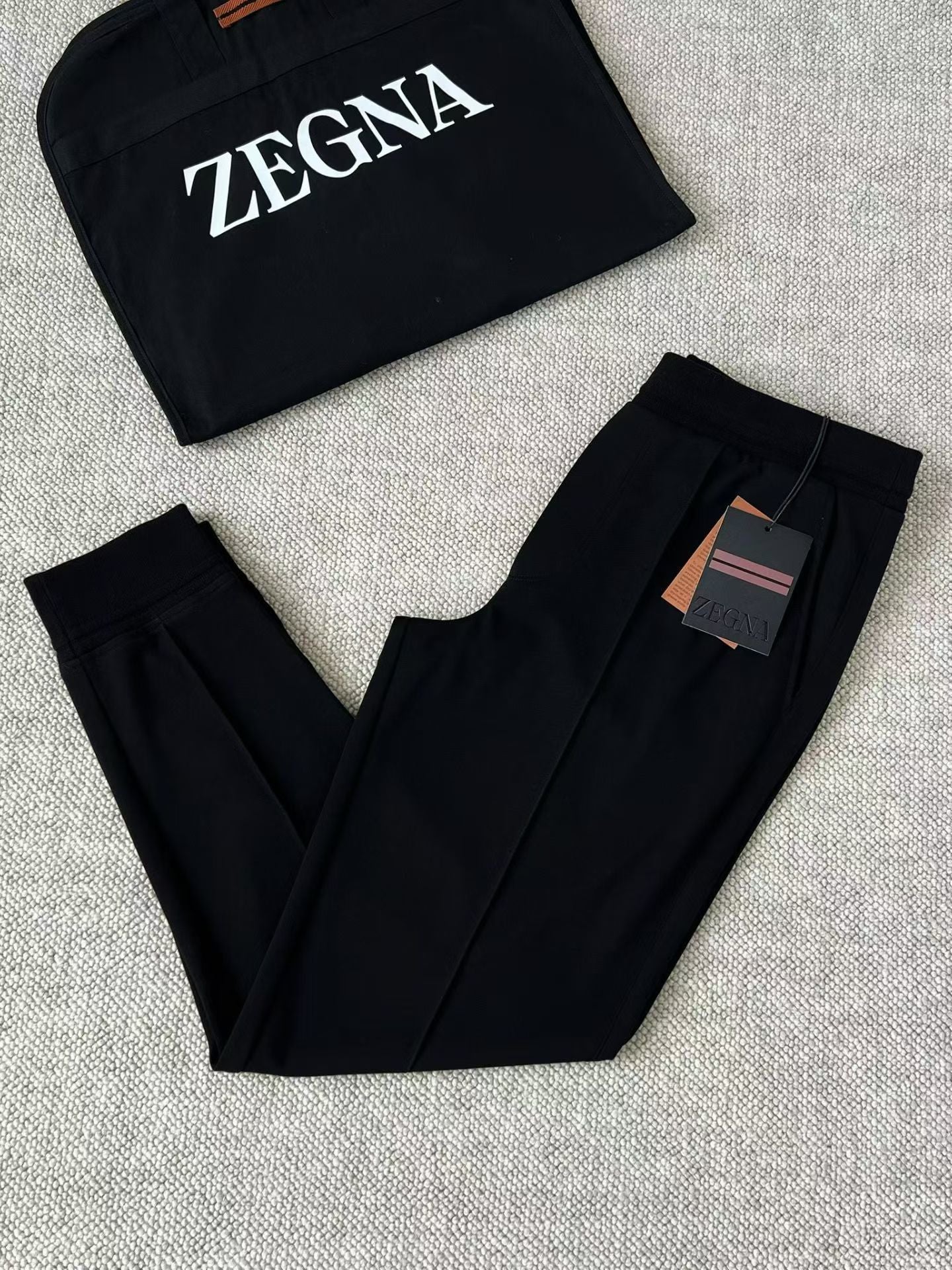 Conjunto Moletom Zegna Preto
