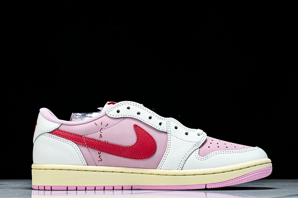 Nike Air Jordan 1 Retro Low OG SP Travis Scott Sail Tropical Pink