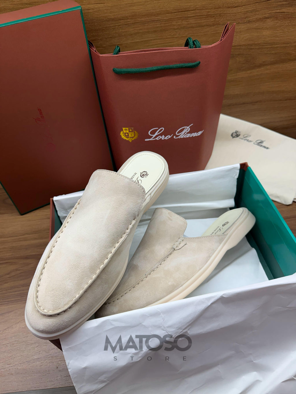 Loafer LP bege 42br pronta entrega