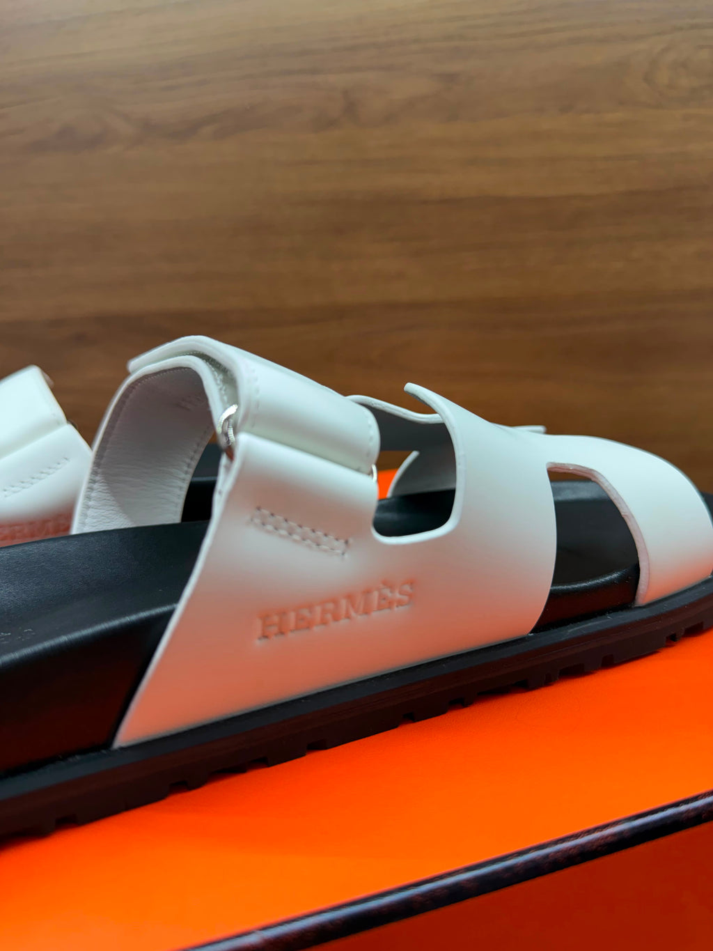 Sandália Chypre Hermès Branca 41br pronta entrega
