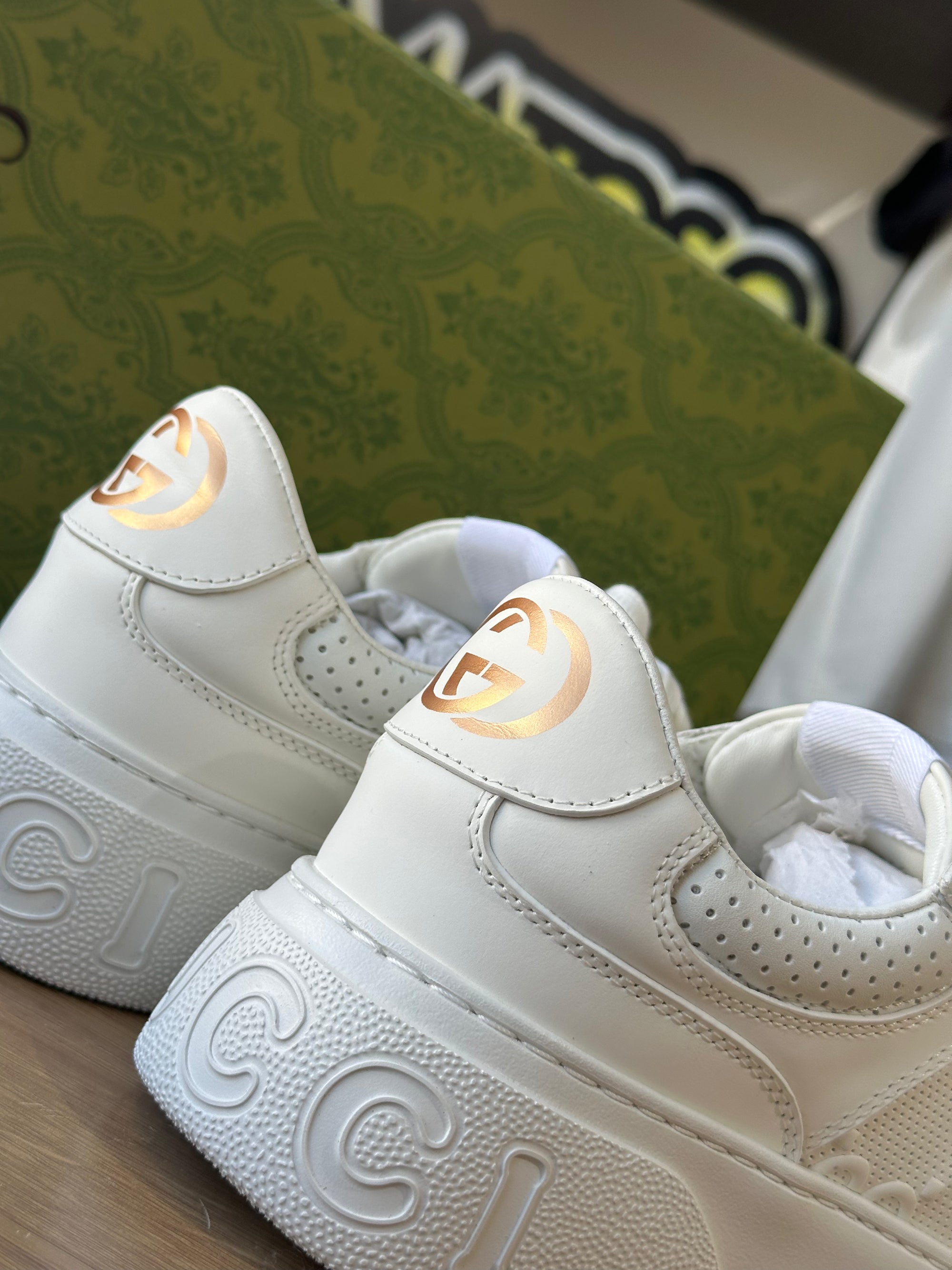 Gucci Sneaker GG Supreme Couro Branco