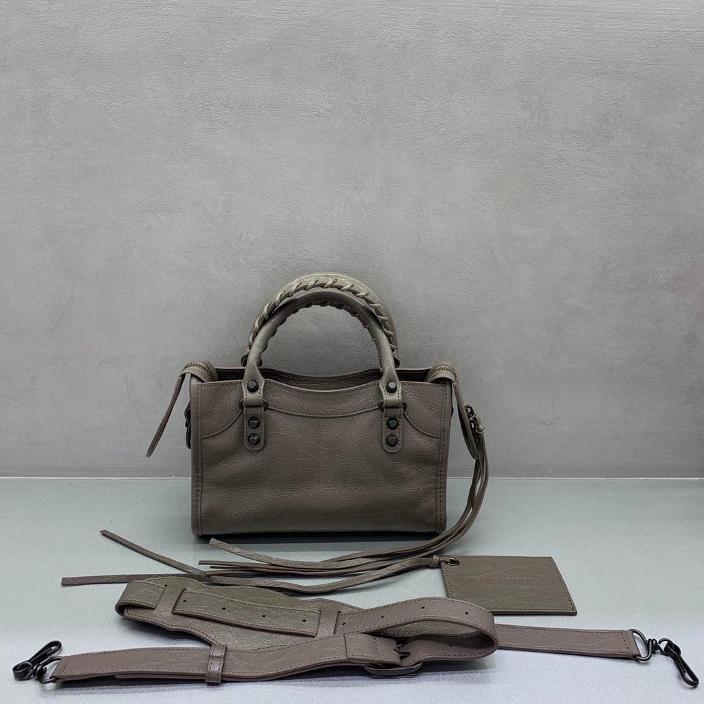 Bolsa Balenciaga Le City Mini 23x10x16cm cinza