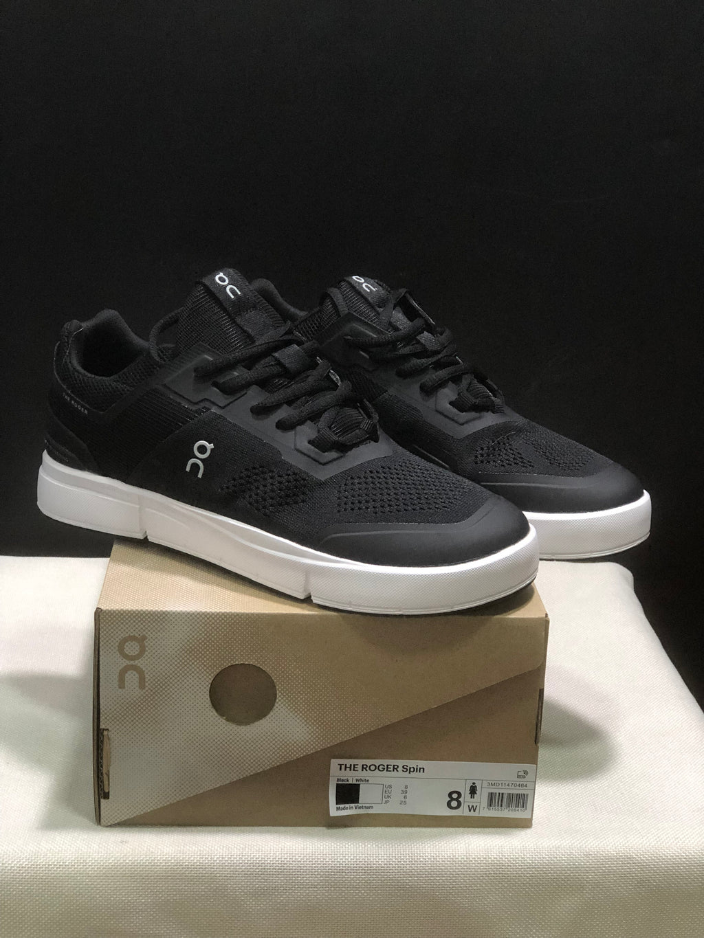 Tênis On The Roger Spin 2 preto/branco