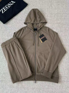 Conjunto Moletom Zegna Bege