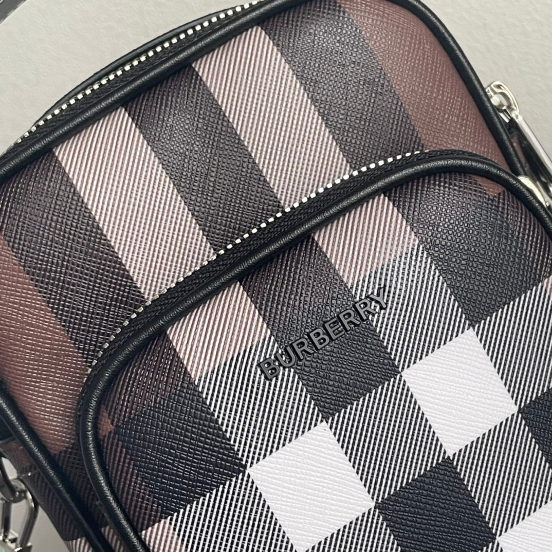 Bag Burberry Wyatt House Check Dark Birch Brown 14x6x19.5cm