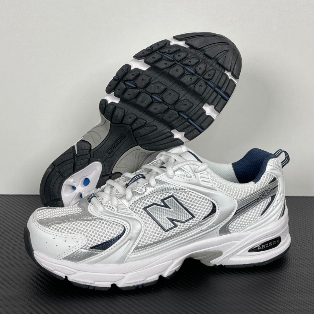 NB 530 Branco/Azul marinho