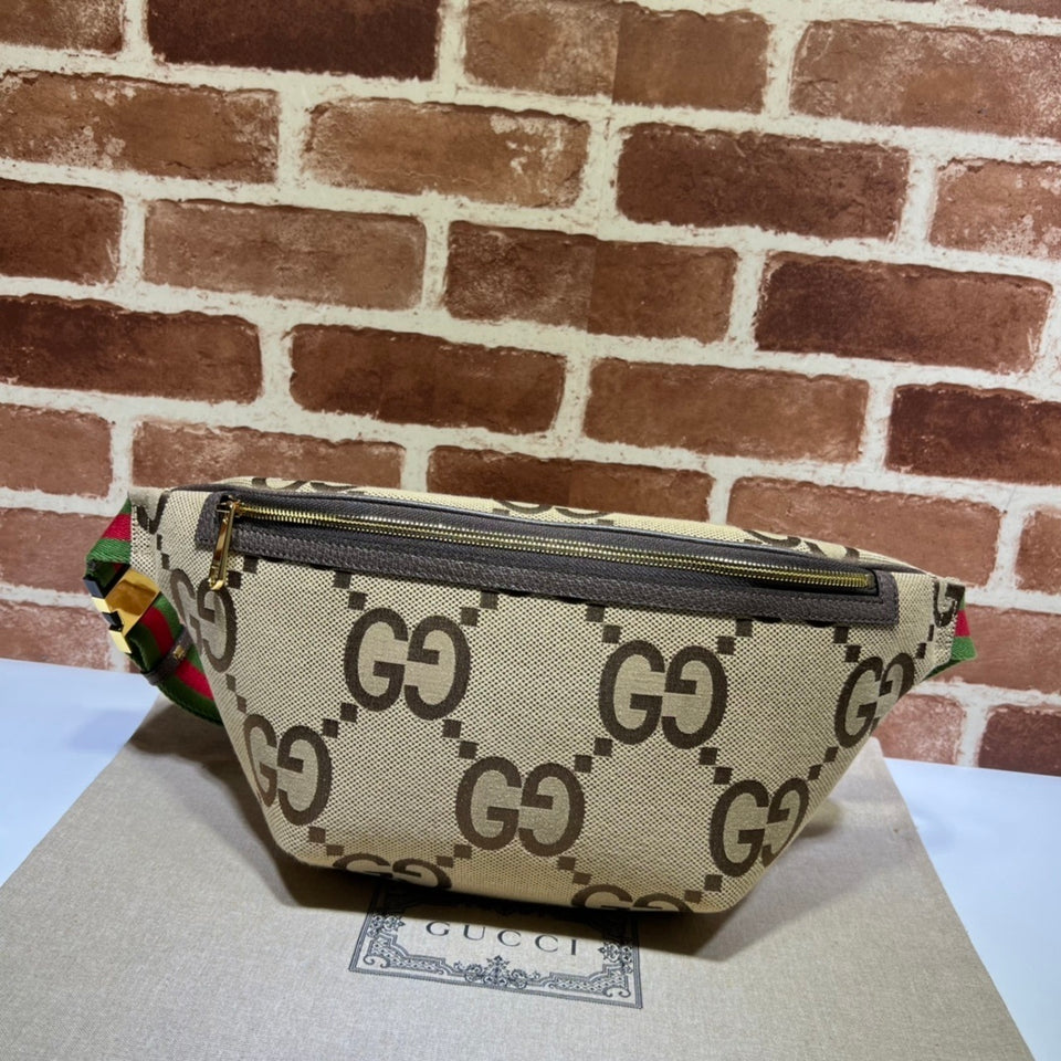 Pochete Gucci GG Jumbo Marrom 39X17X4cm