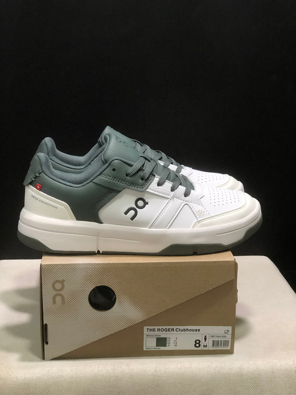 Tênis On The Roger Clubhouse Branco em detalhes Verde