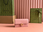 Bolsa Gucci Interlocking Woc 20x13x6cm (Preta, Cinza, Vermelha, Rosa)