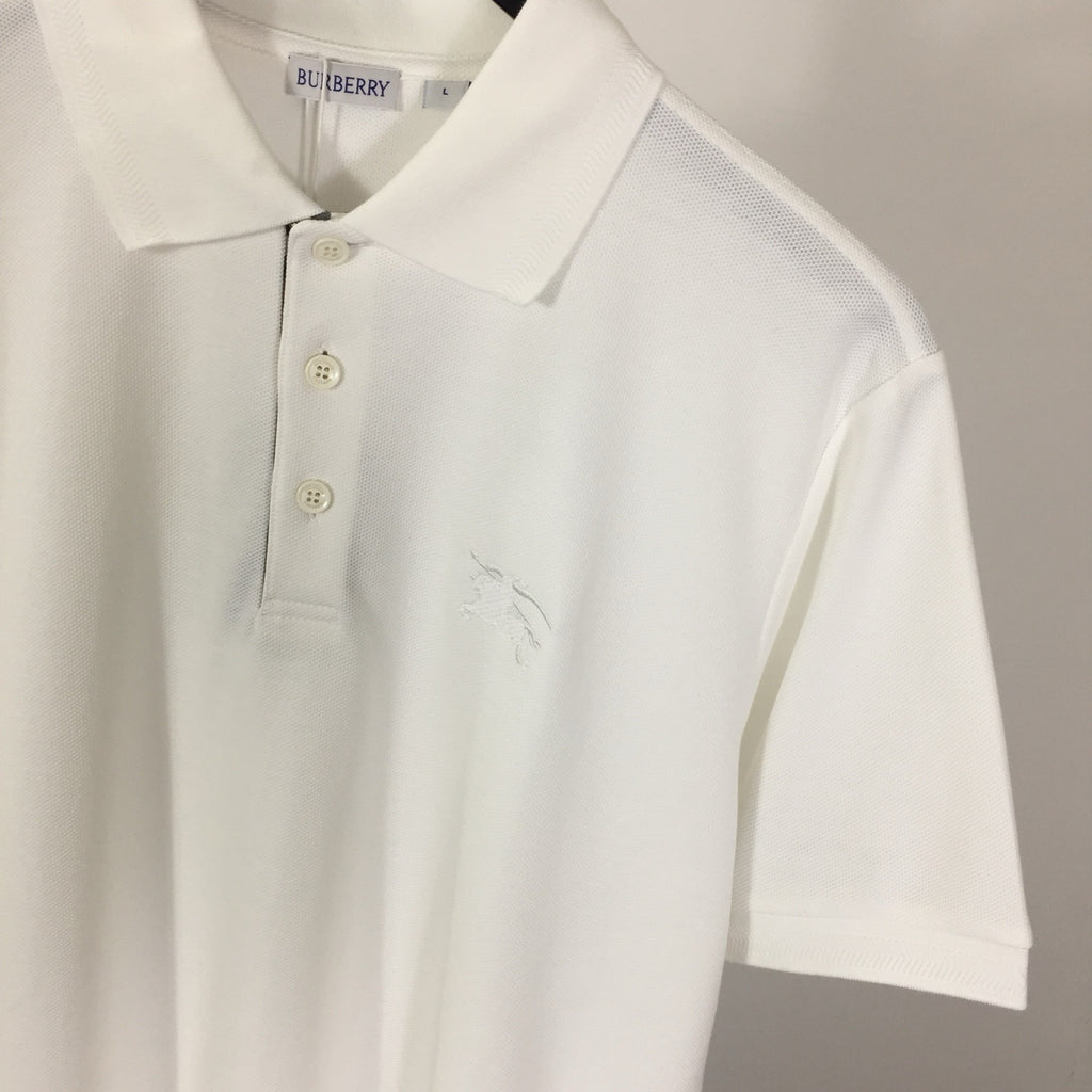 Camisa Polo Burberry de algodão Cavalo branca