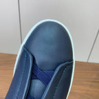 Zegna Triple Stitch Secondskin Couro Azul