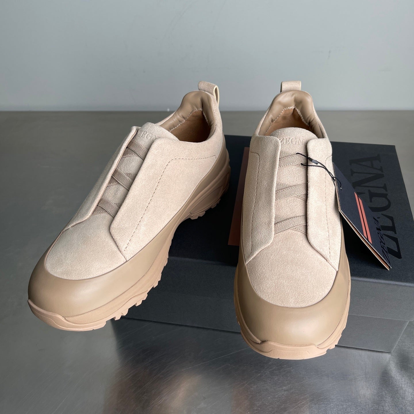 Zegna Triple Stitch Monte bege