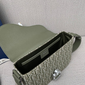 Bag Dior Saddle Messenger Pequena Verde 23x18x6CM
