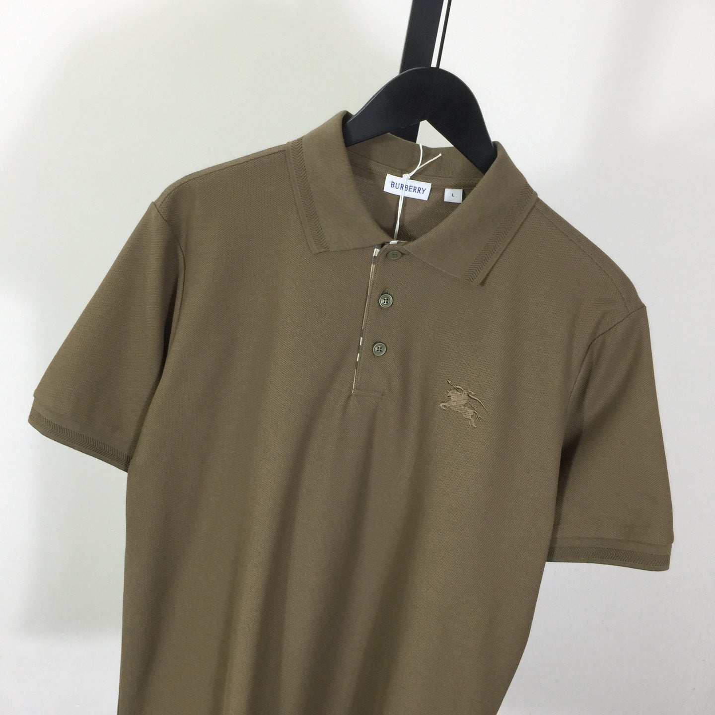 Camisa Polo Burberry de algodão Cavalo verde