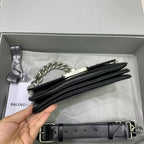 Bolsa Balenciaga BB Soft 23.5x14cm preta