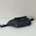 Bag Gucci GG Jumbo Pequena Cinza 28x18x8cm