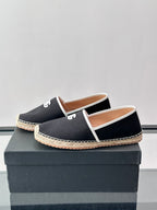 Espadrilhe DG com logo gravado Preto