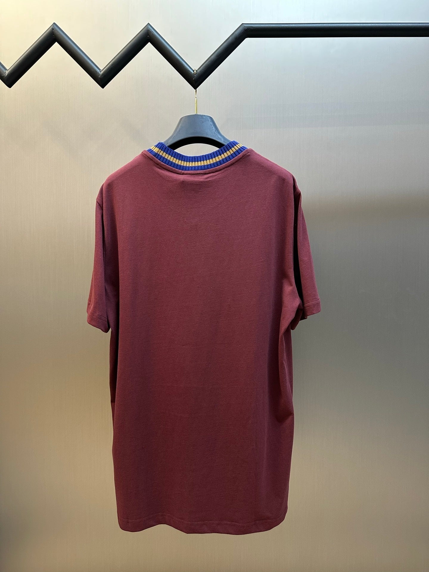 Camiseta Moncler de algodão com logotipo bordado Vermelho