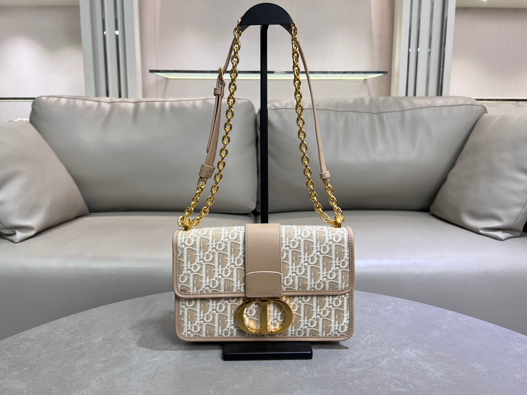 Bolsa Dior Montaigne Jacquard Obliquo 25x16,5x9cm (2 cores)