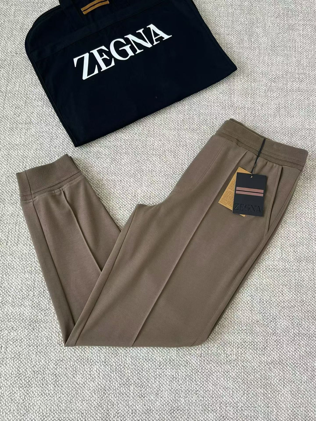 Conjunto Moletom Zegna Bege