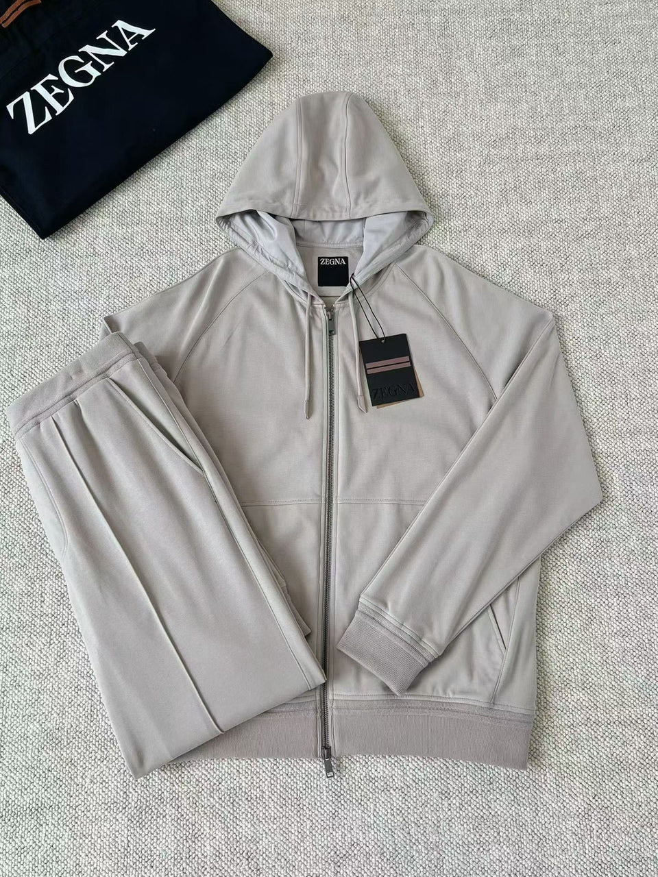 Conjunto Moletom Zegna Branco