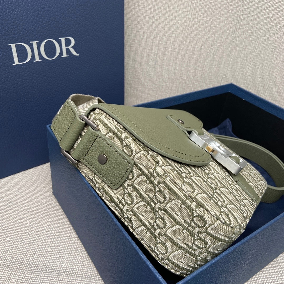 Bag Dior Saddle Messenger Pequena Verde 23x18x6CM