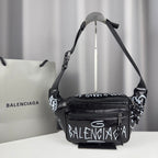 Pochete Balenciaga Graffiti Explorer Belt Bag 40x18CM