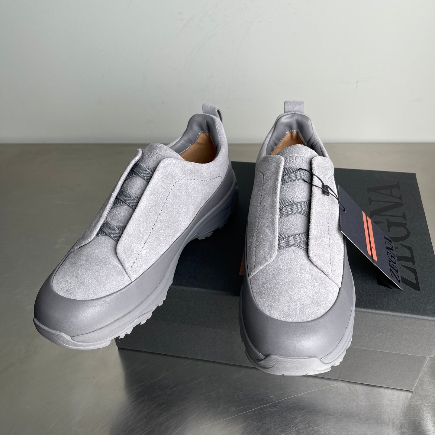 Zegna Triple Stitch Monte cinza