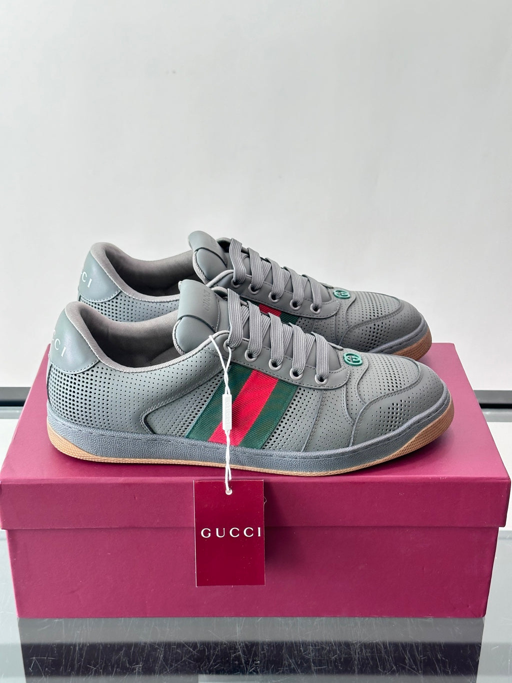 Tênis Gucci Screener Cinza