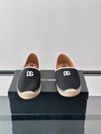 Espadrilhe DG com logo gravado Preto