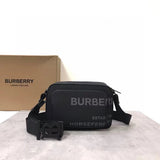 Bolsa Burberry Horseferry Print de Nylon Preto 22x11x16.5CM