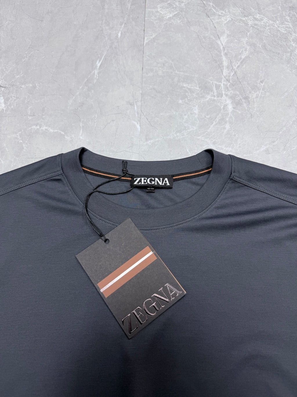 Camisa Algodão Zegna Azul