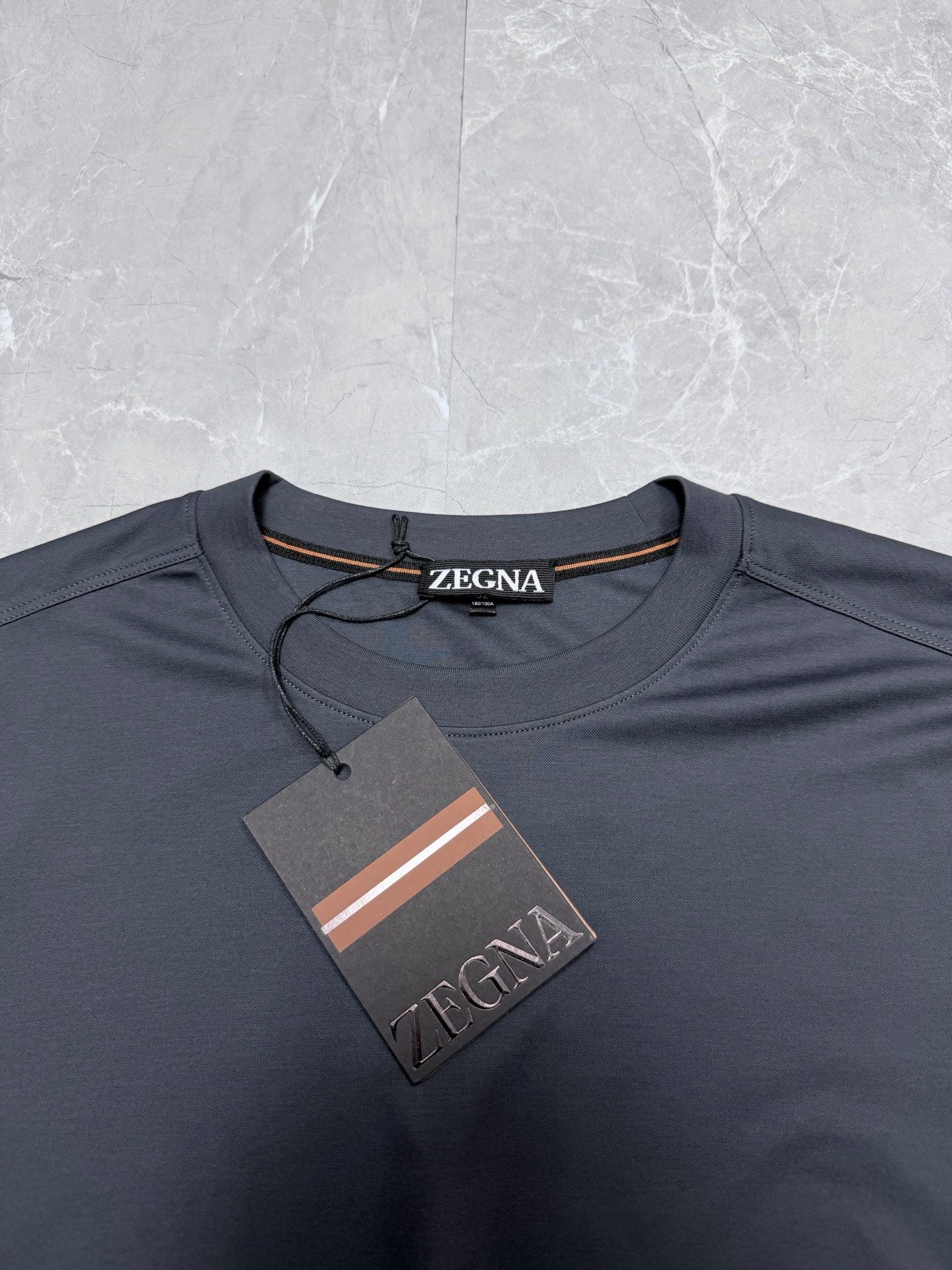 Camisa Algodão Zegna Azul