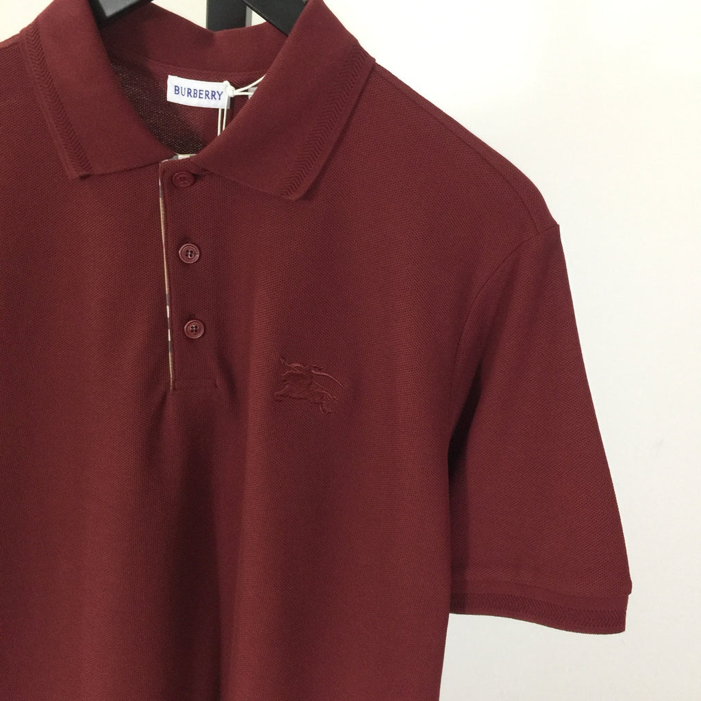 Camisa Polo Burberry de algodão Cavalo Vermelha