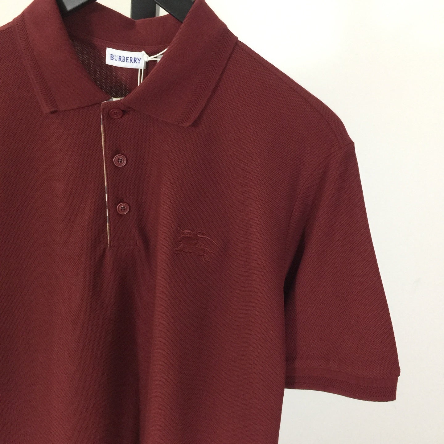 Camisa Polo Burberry de algodão Cavalo Vermelha