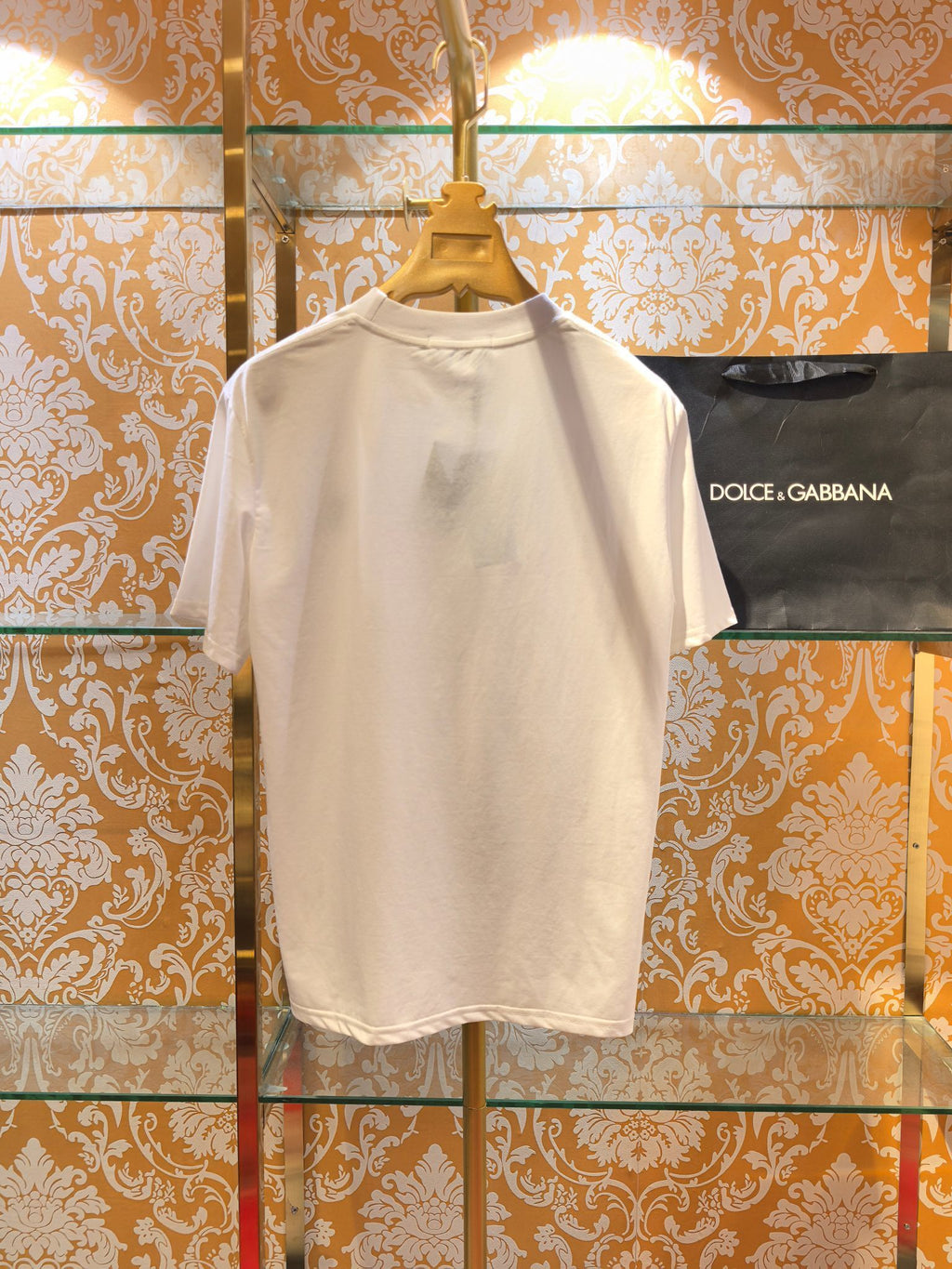 Camiseta Dolce & Gabbana D&G com aplicação de logotipo Branca