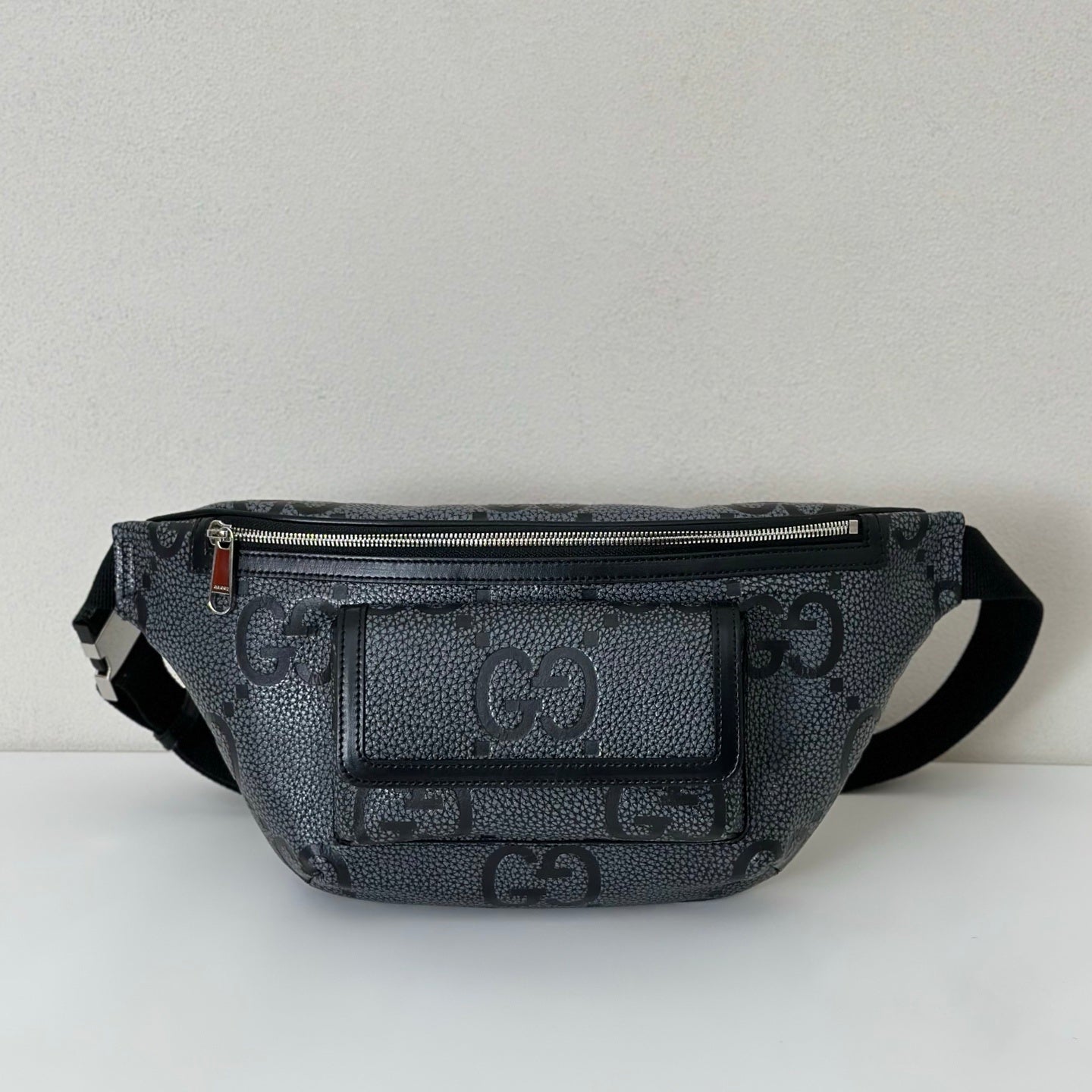 Bag Gucci GG Jumbo Pequena Cinza 28x18x8cm