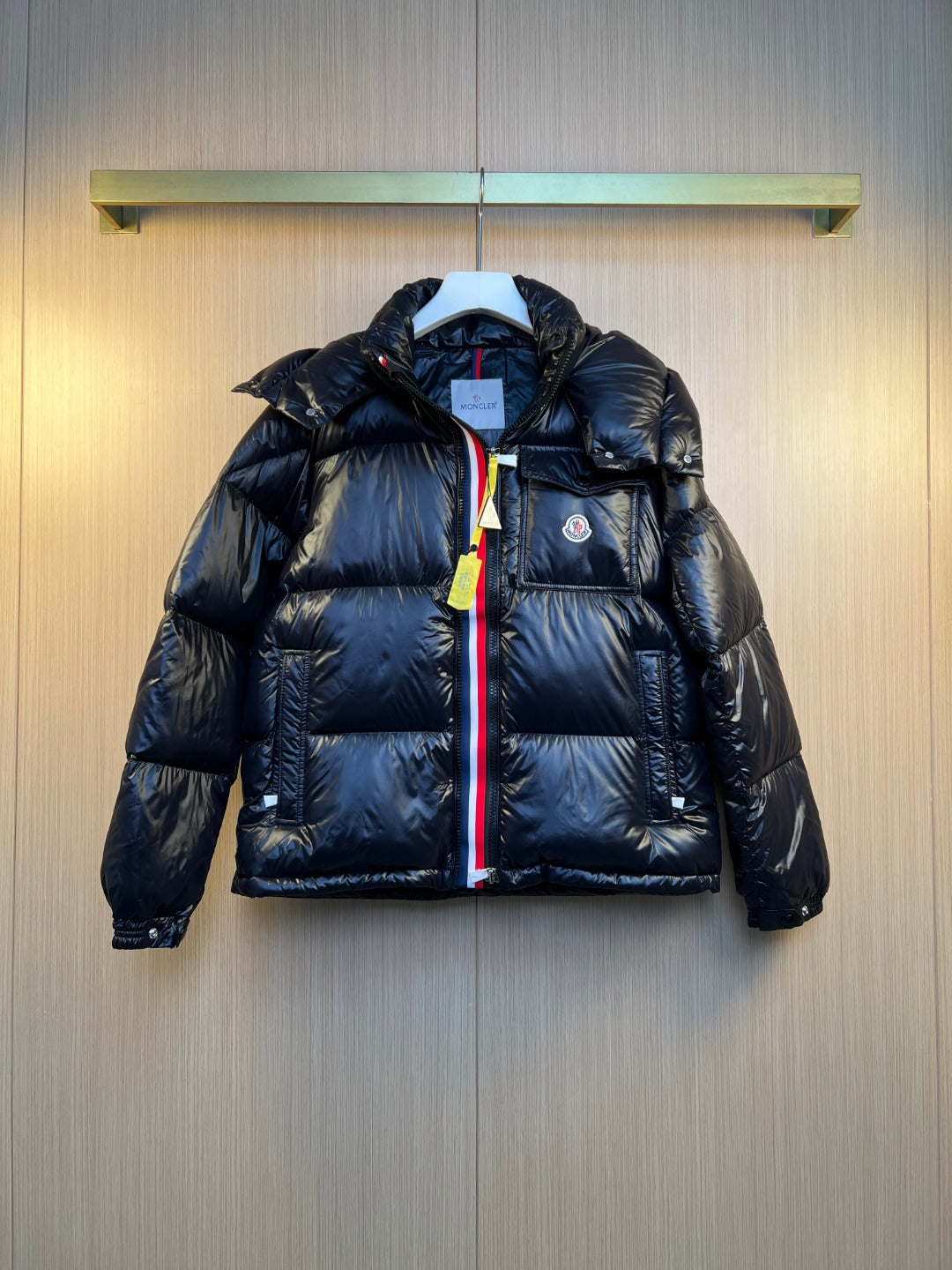 Puffer Moncler jaqueta preta
