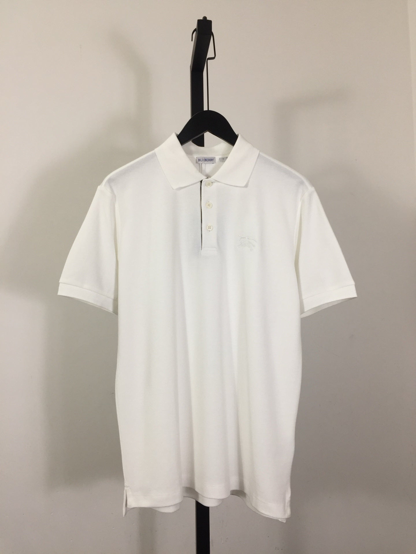 Camisa Polo Burberry de algodão Cavalo branca