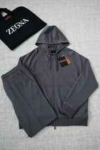Conjunto Moletom Zegna Cinza