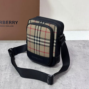 Bolsa Burberry carteiro Freddie com zíper 23×17×6CM