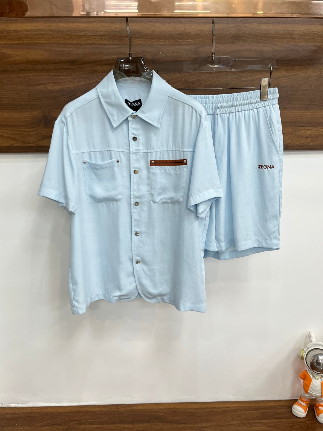 Conjunto Zegna Azul