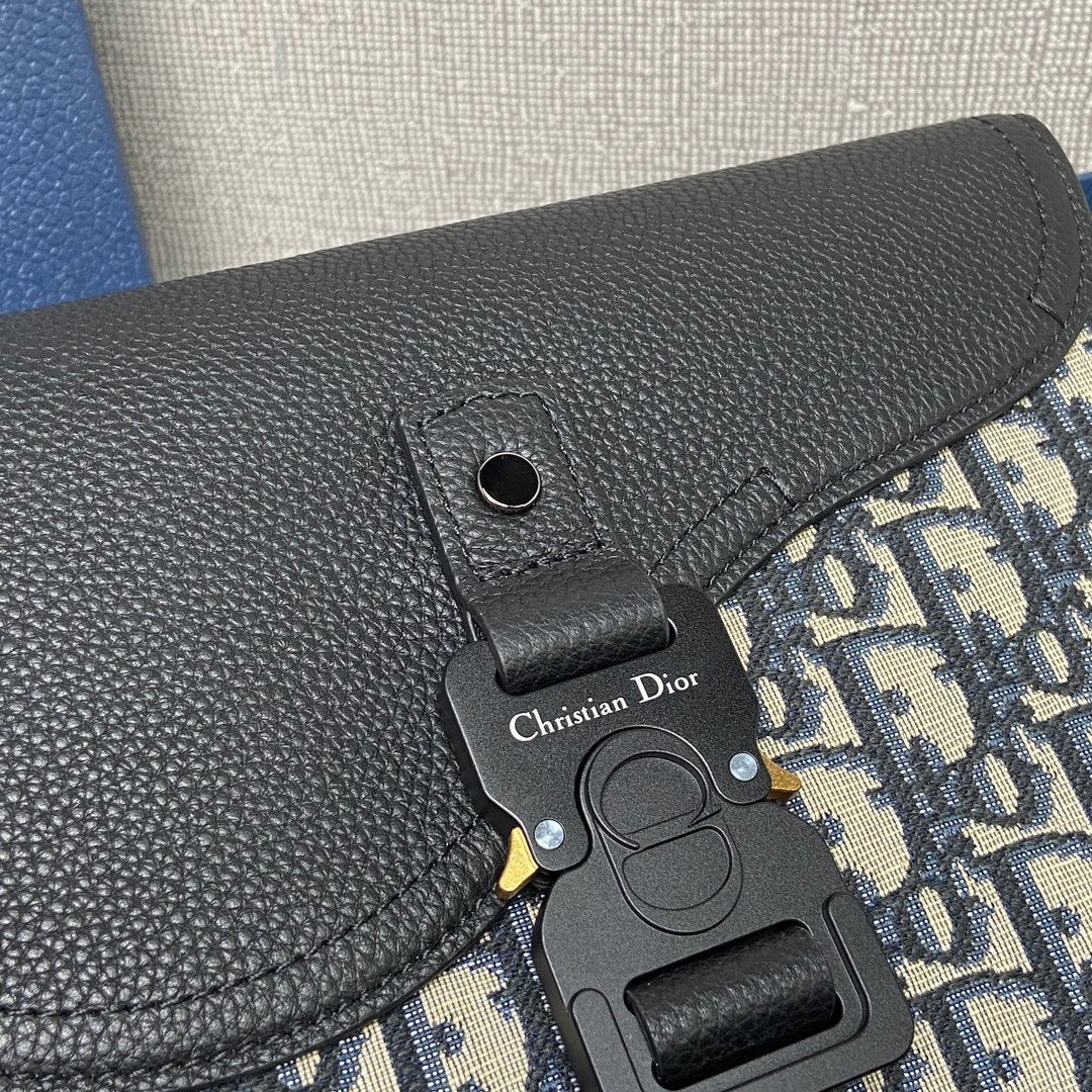 Bag Dior Saddle Messenger Pequena Oblique Padrão 23x18x6CM