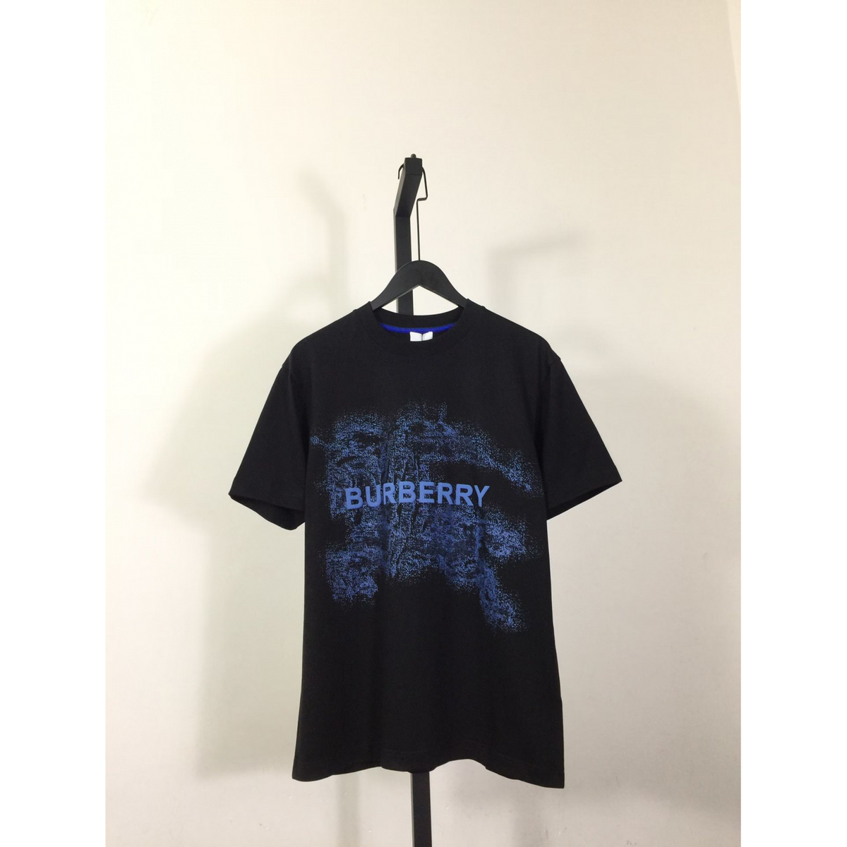 Camisa Burberry de algodão Preta com logo Azul