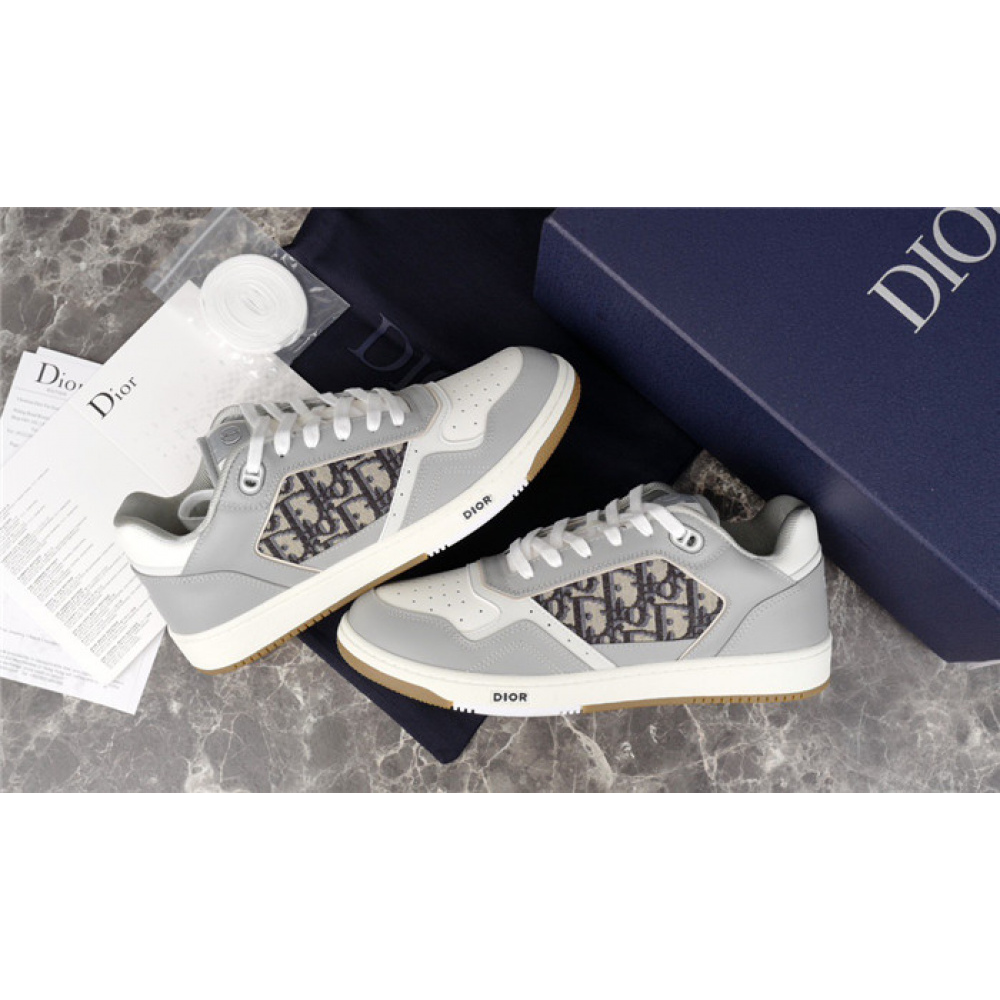 DIOR B27 LOW-TOP CINZA
